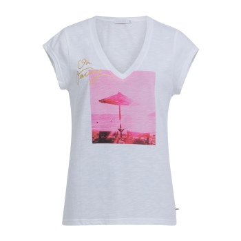 CC Heart, T-Shirt with oh vacay print, white
